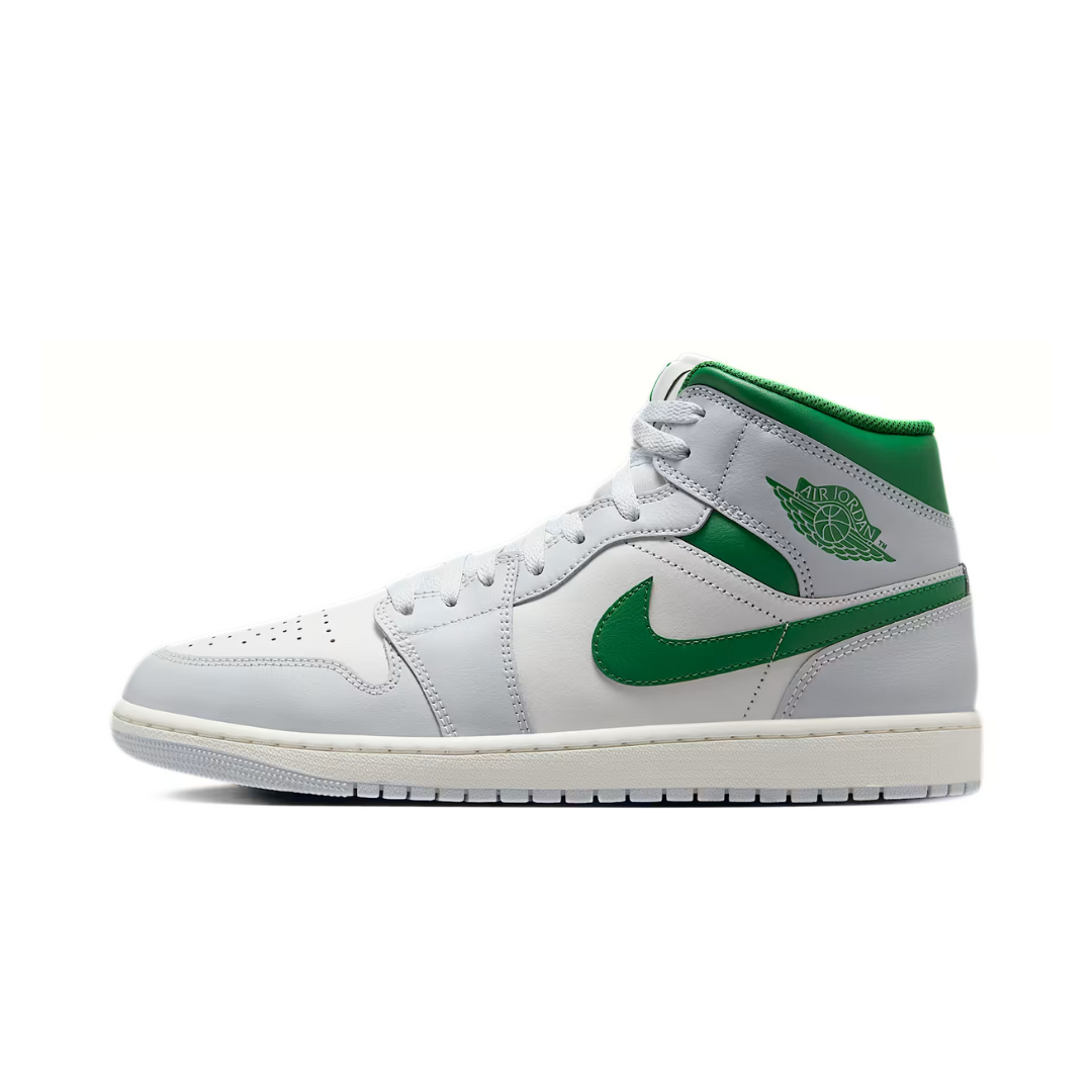NIKE AIR JORDAN 1 Pure Platinum Pine Green DDX4976 103 Size 11 NEW OG‎ ALL Jordan 1 Mid Summit White Pure Platinum Sail Pine Green (TD  main image 2