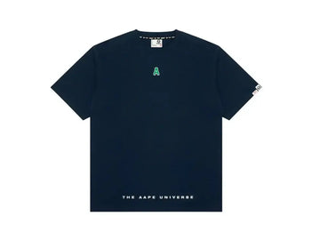 A Bape By A Bathing Ape The Aape University tee Navy