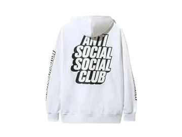 Anti Social Social Club Blocked Logo White Hoodie