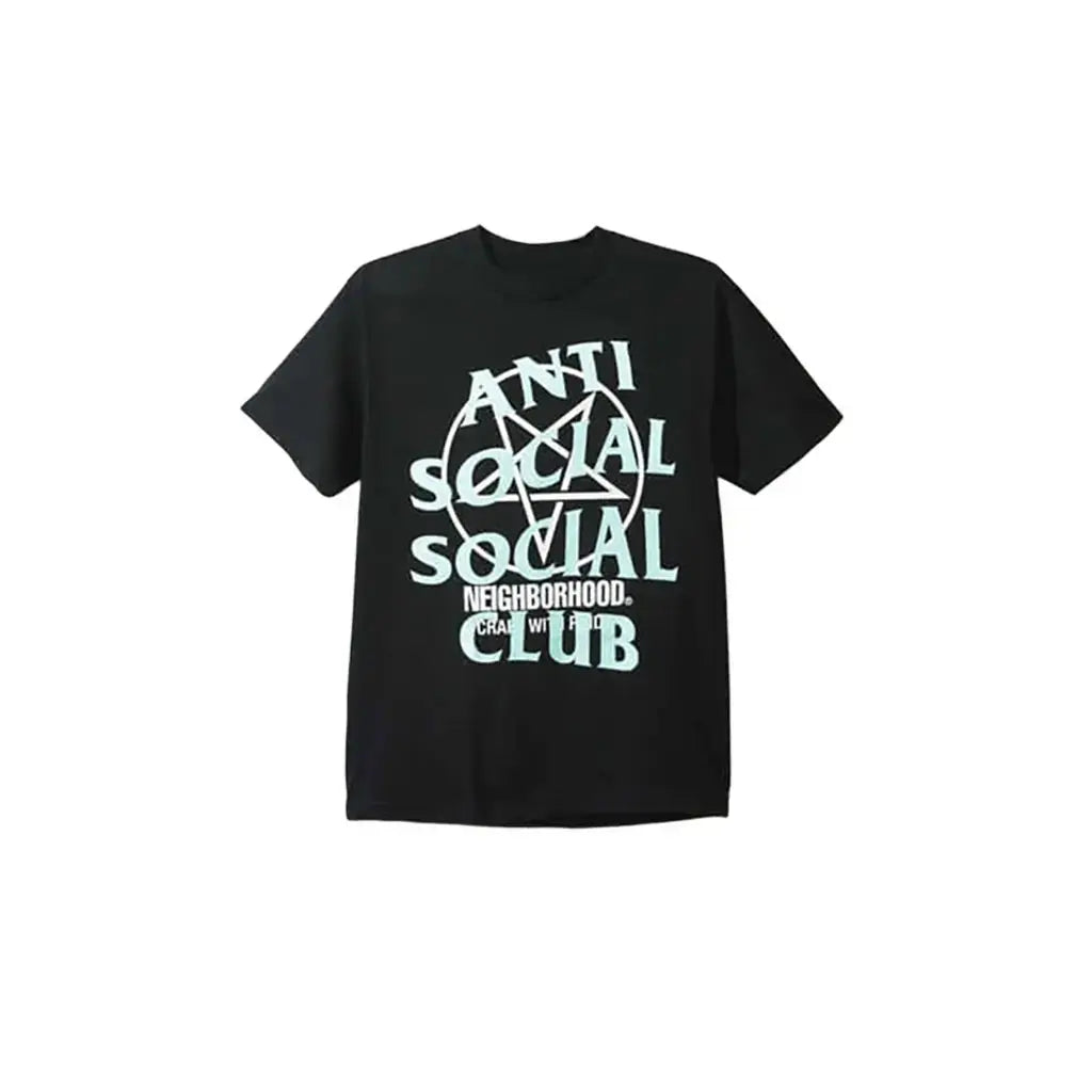 Anti Social Social Club Neighbourhood Black Tee – kickasskickss Anti Social Social Club Neighbourhood Black Tee – kickasskickss