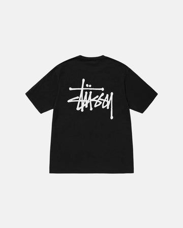 BASIC STÜSSY TEE PIGMENT DYED BLACK