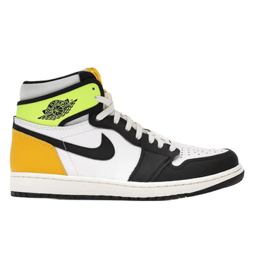 Jordan 1 Retro High White Black Volt University Gold