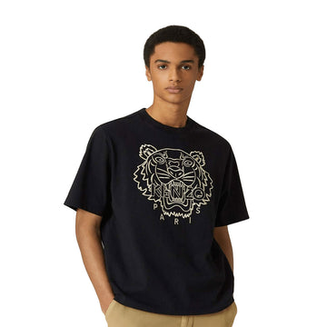 Kenzo Embroidered Black Yellow Tee