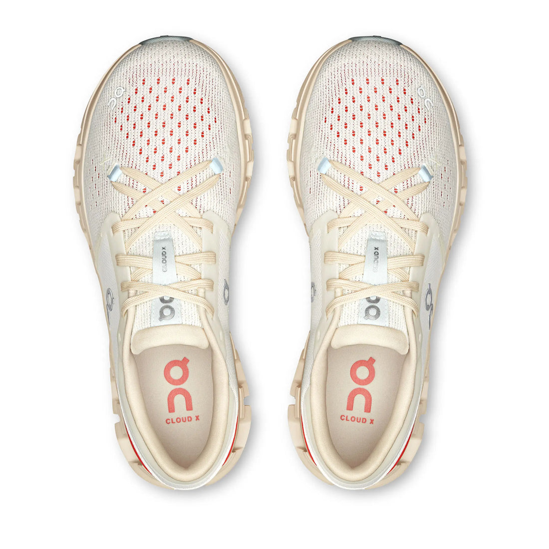 On Running Cloud X 4 Ivory Salmon (Women's)