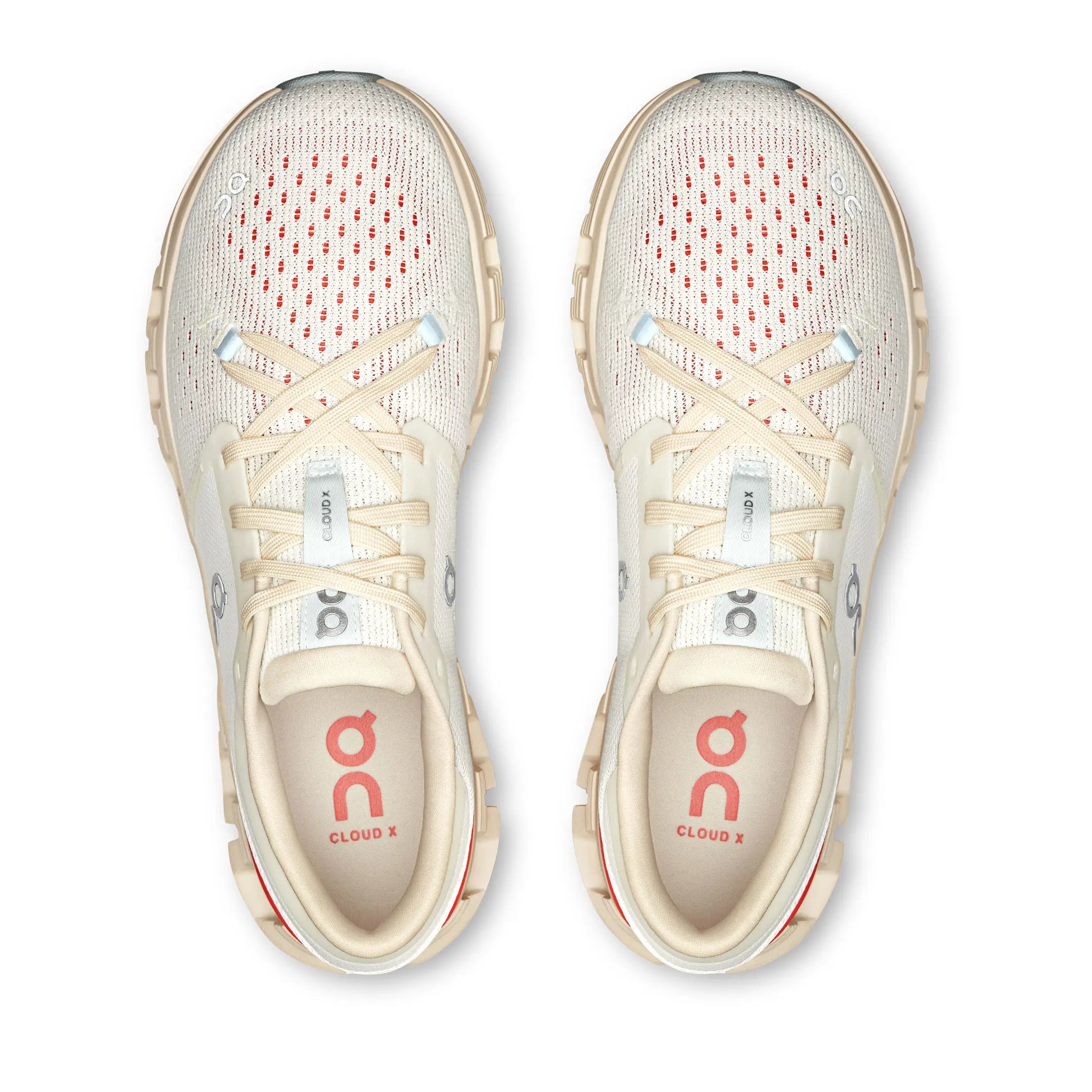 On Running Cloud X 4 Ivory Salmon (Women's)