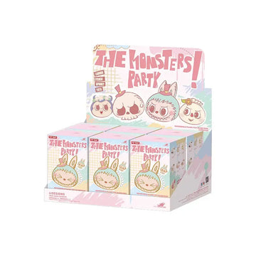 Pop Mart Labubu The Monsters Party Series Reversible Plush Doll Sealed Case (6 Blind Box)