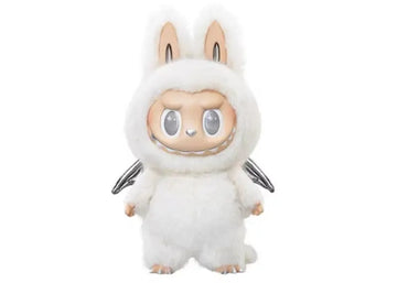 Pop Mart The Monsters Labubu Zimomo Angel in Clouds Figure + Tote Bag