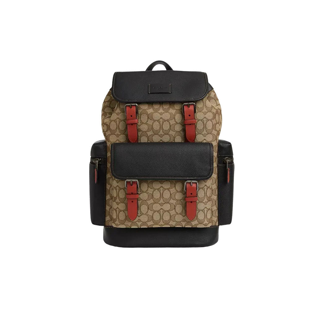 coach chambray backpack NWT Coach Sullivan Backpack Chambray Brass/ Wine In Signature