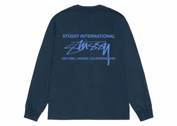 Stussy Smooth International L/S Tee Navy