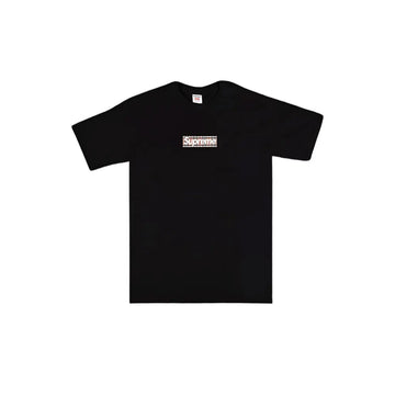 Supreme x Burberry Box Logo Black Tee