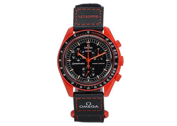 Swatch x Omega Bioceramic Moonswatch Mission On Earth Lava