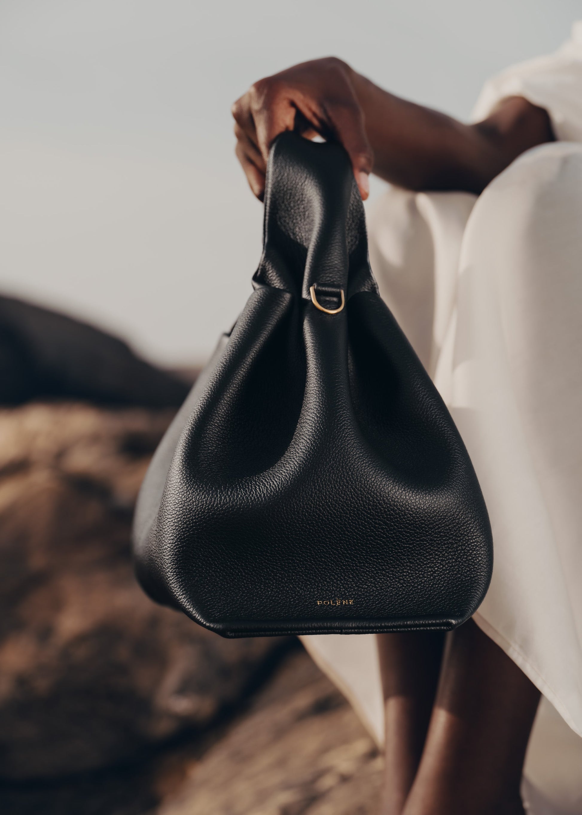 Polene Numero Neuf Textured Black