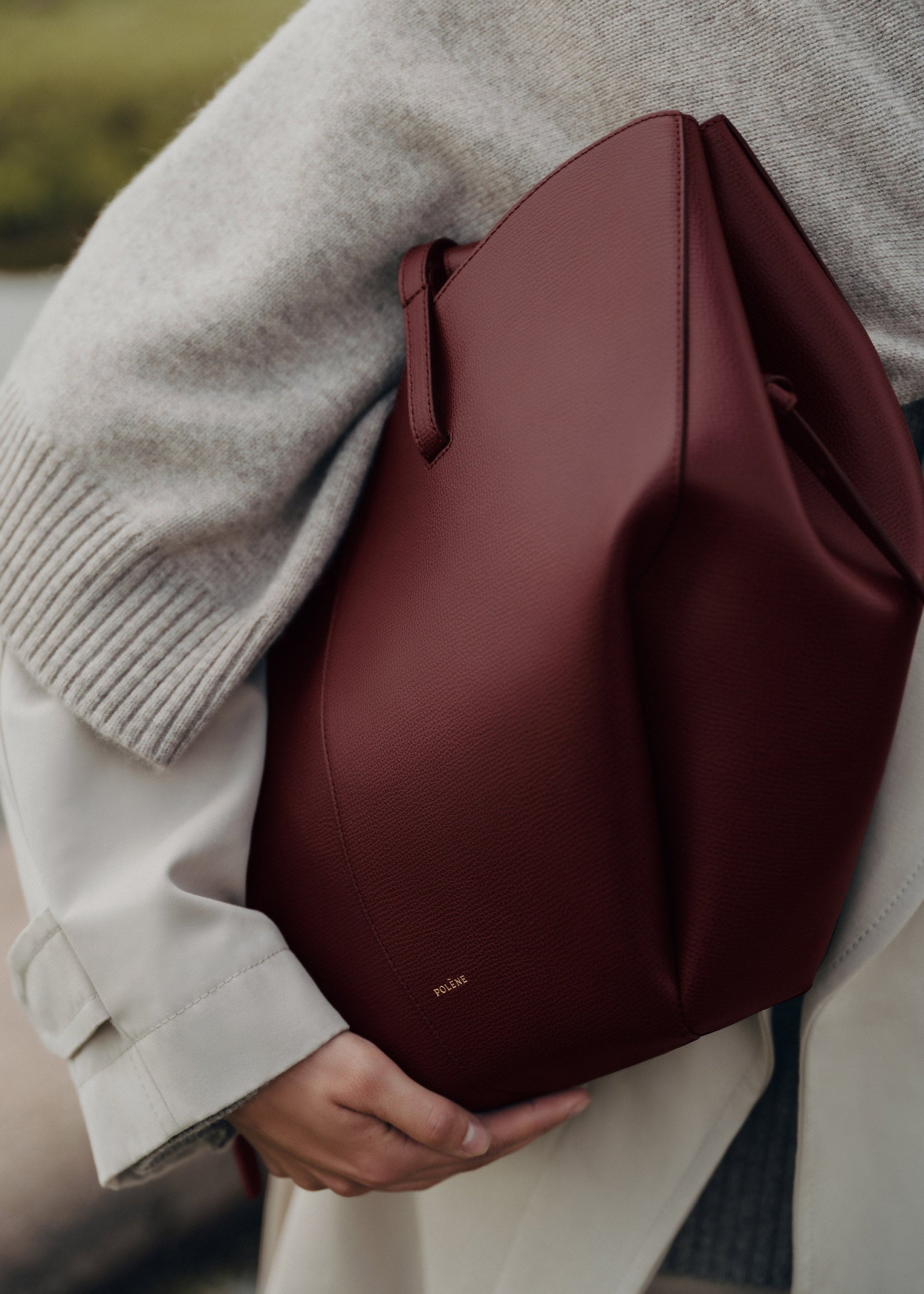 Polene Cyme Textured Black Cherry