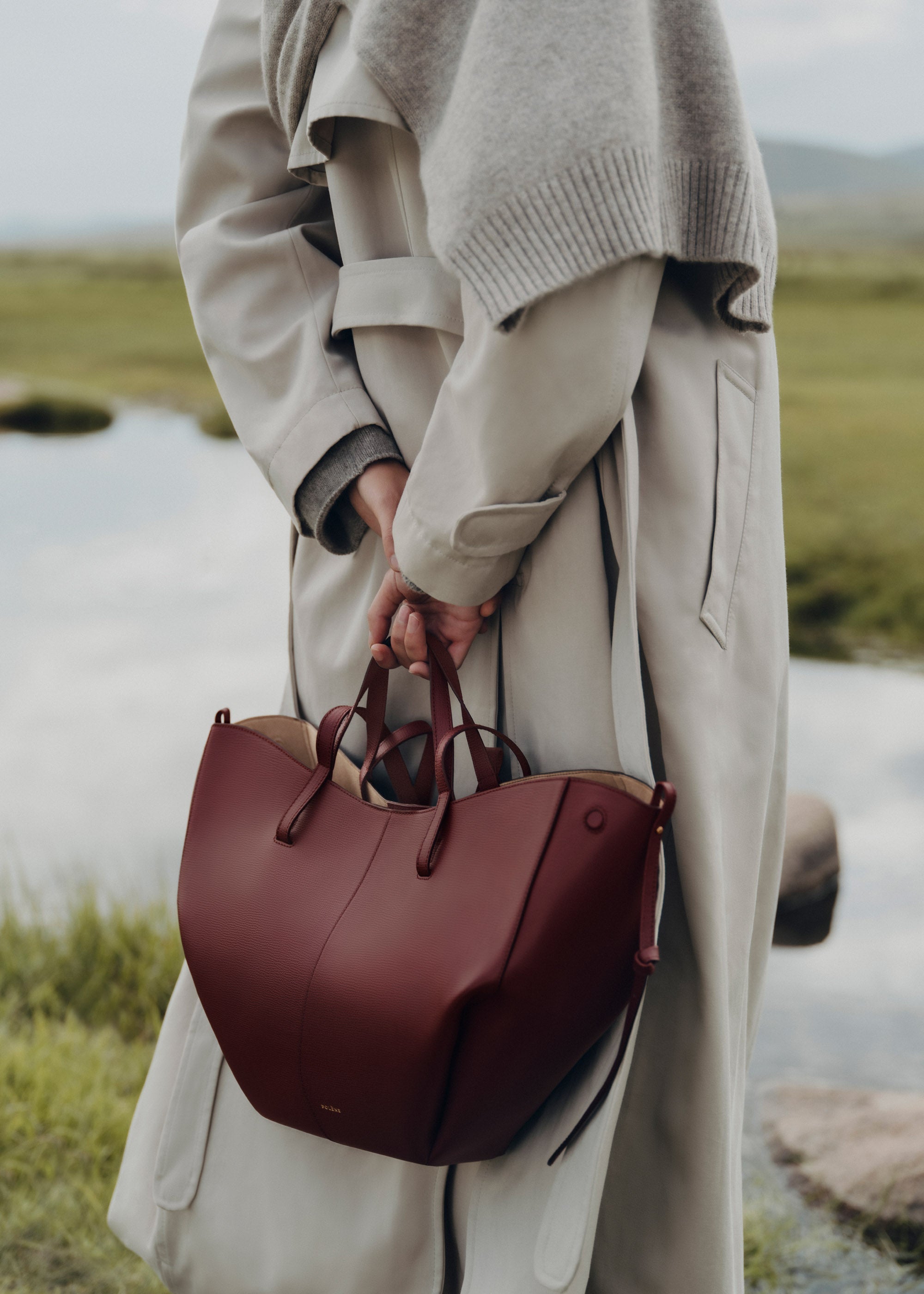 Polene Cyme Textured Black Cherry