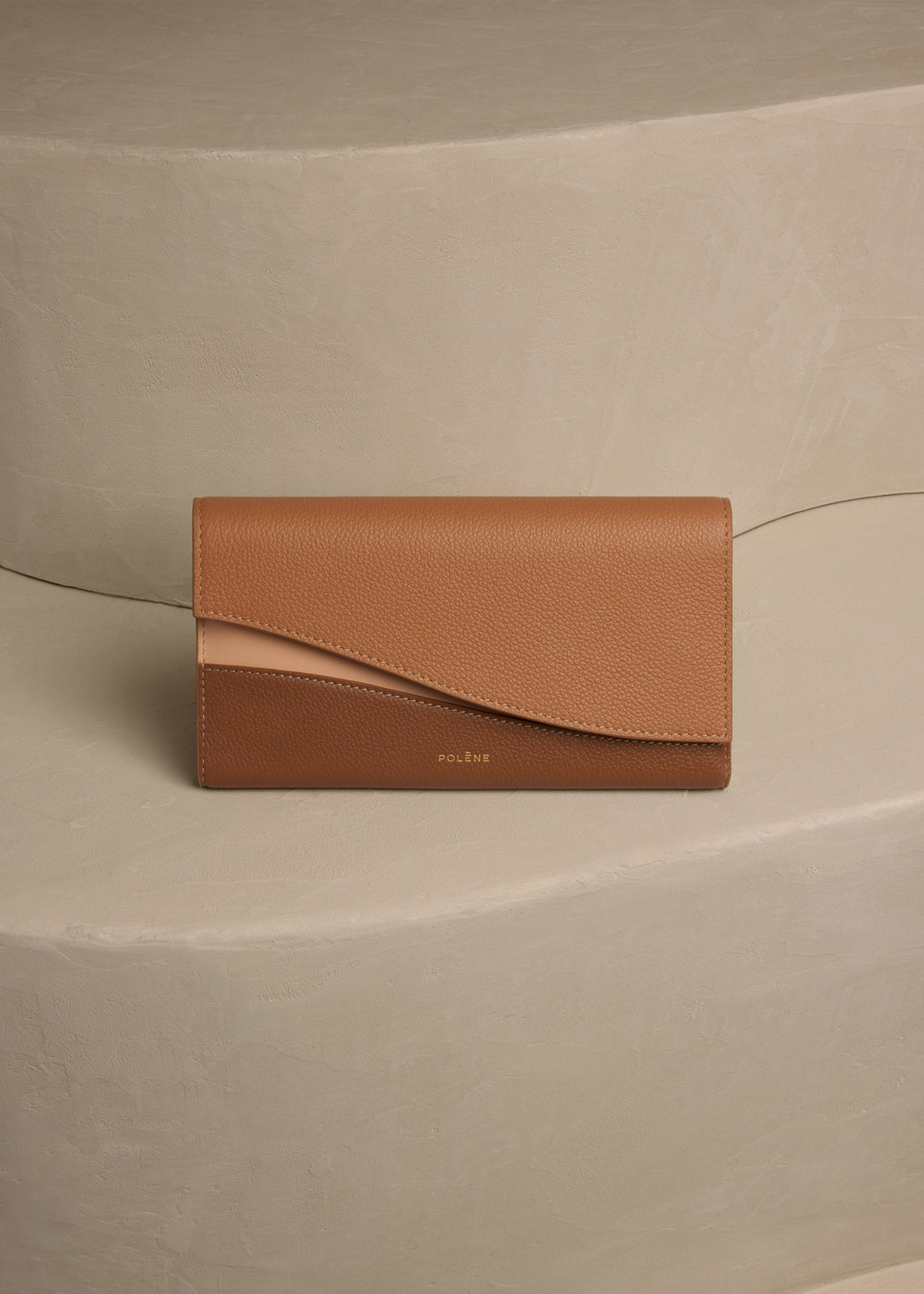 Polene Sierra Wallet Trio Camel