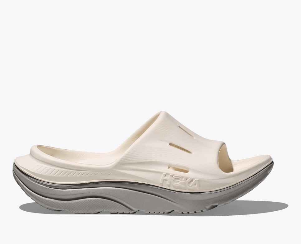 HOKA ORA Recovery Slide 3 &quot;alabaster / stardust&quot;