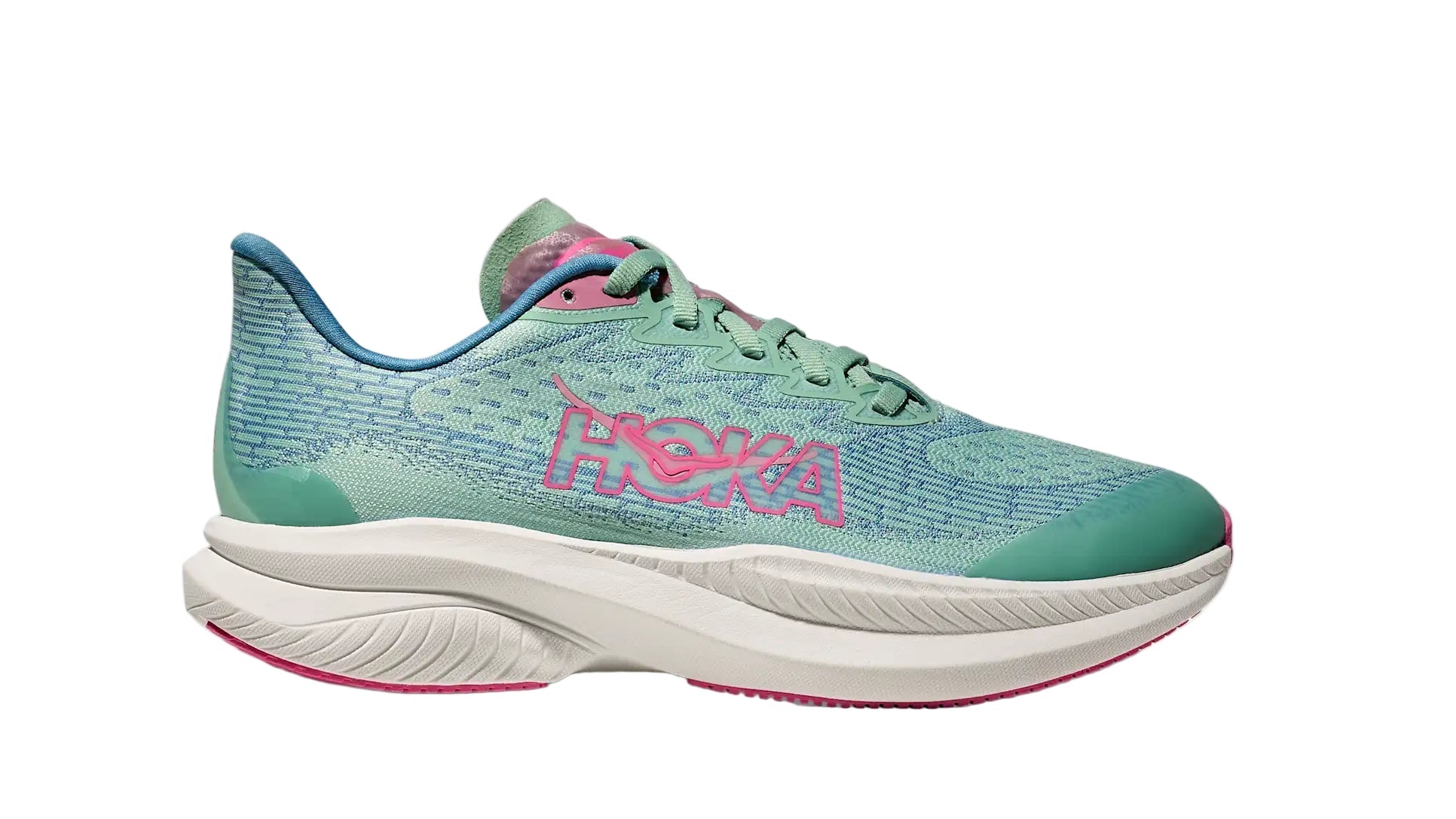 Hoka Mach 6 Jadeite Alphine Blue