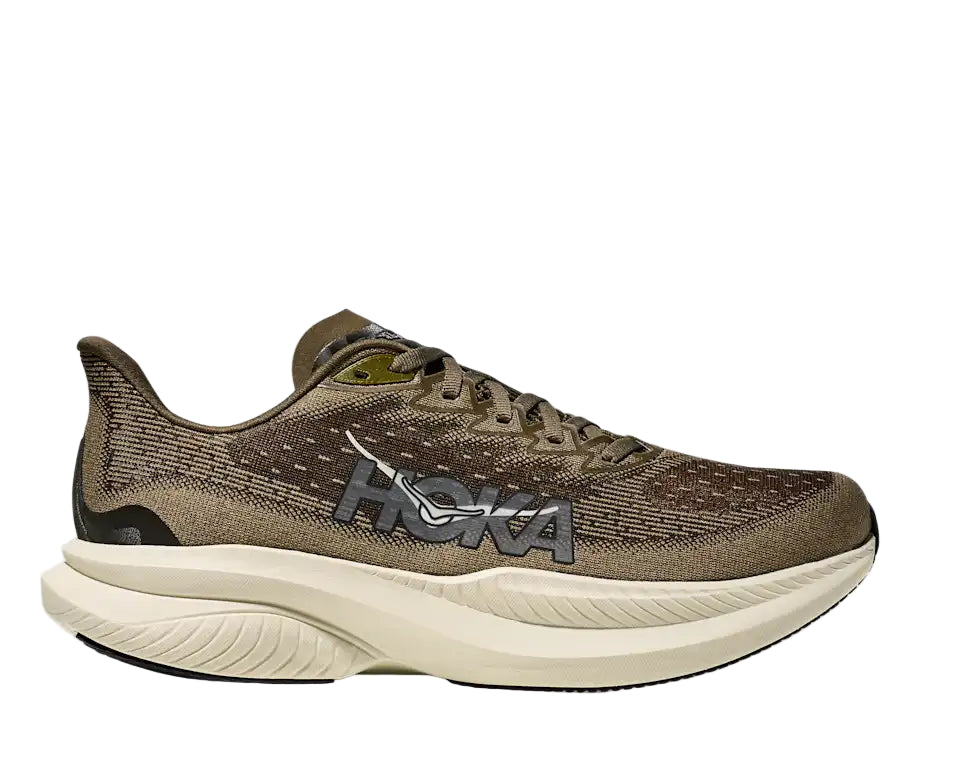 Hoka Mach 6 Antique Olive Truffle Salt