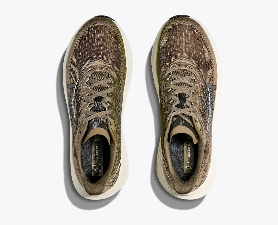 Hoka Mach 6 Antique Olive Truffle Salt