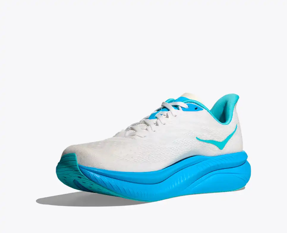 Hoka Mach 6 White / Skyward Blue