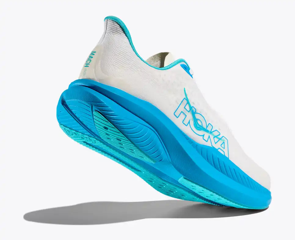 Hoka Mach 6 White / Skyward Blue