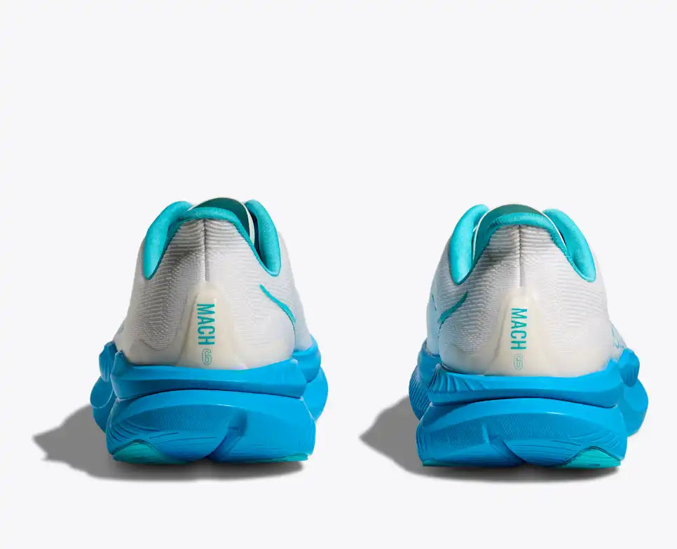 Hoka Mach 6 White / Skyward Blue