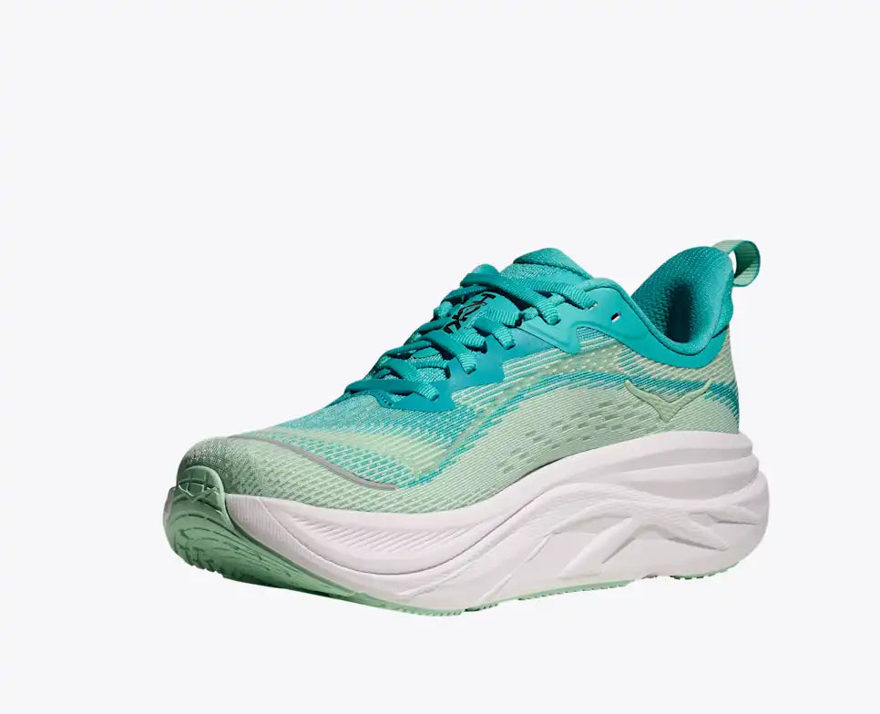 Hoka Skyflow in Cielo Blue and Mint Fluorite