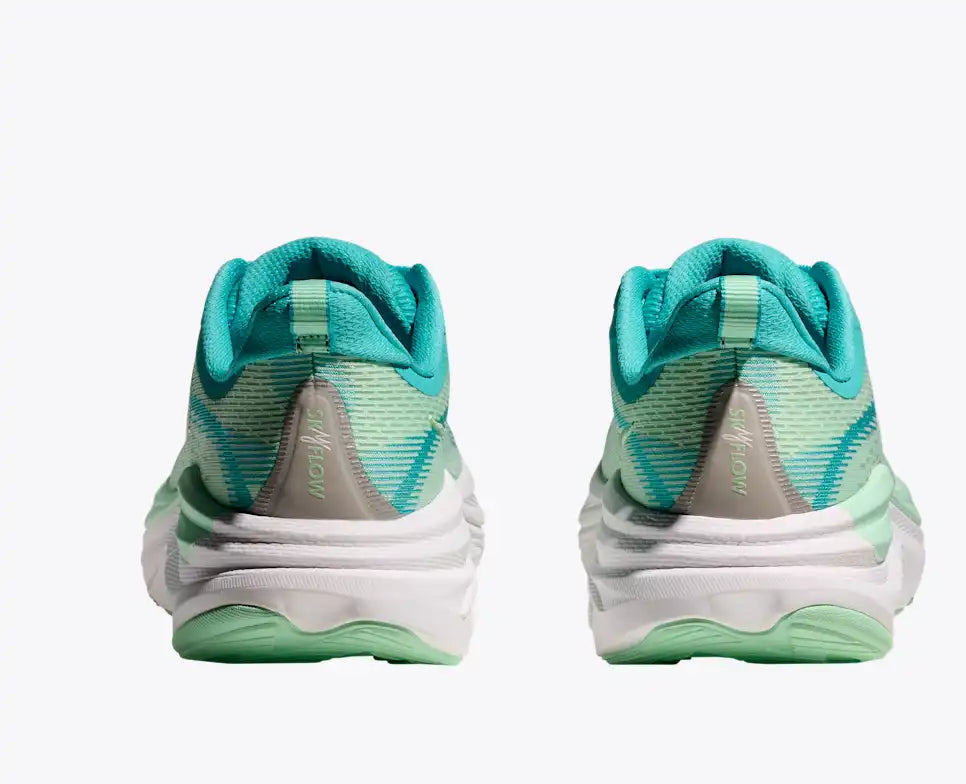 Hoka Skyflow in Cielo Blue and Mint Fluorite