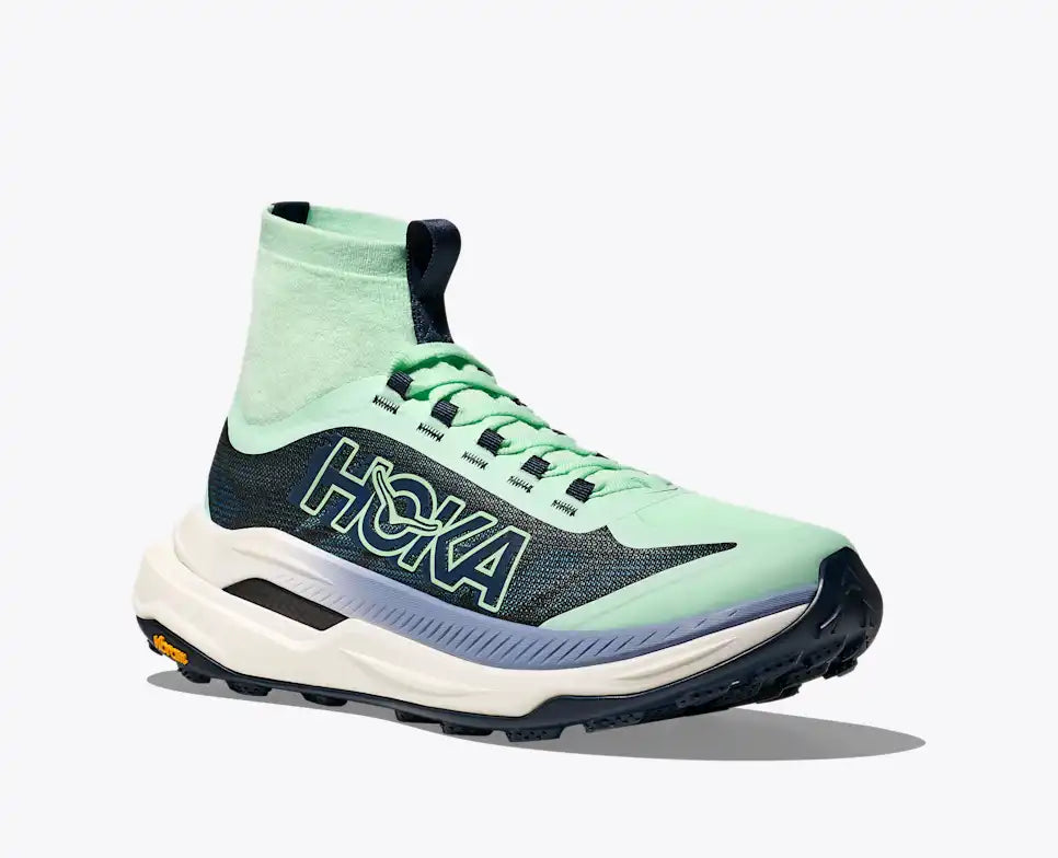 Hoka Tecton X 3 Mint Fluorite Varsity Navy