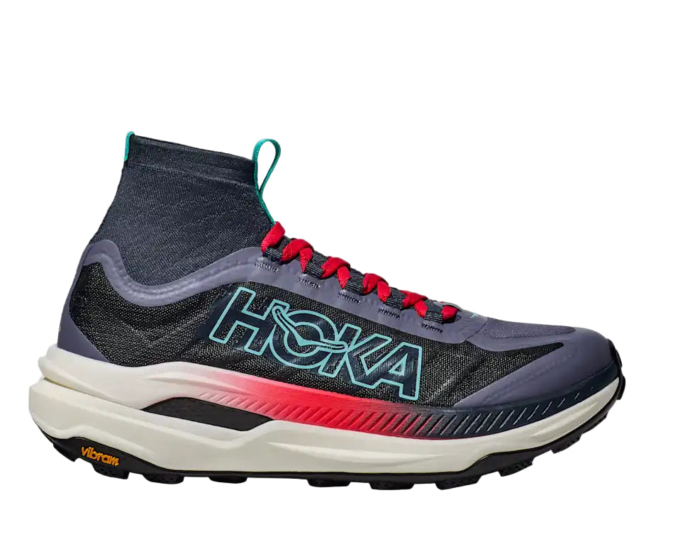 Hoka running shoe on a white background