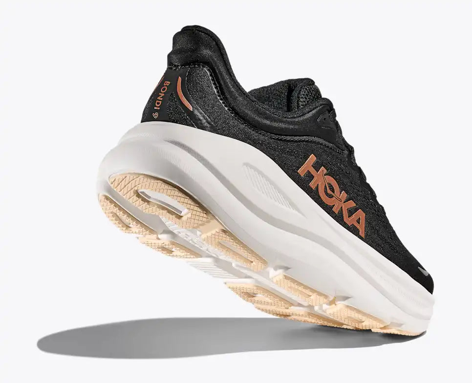 Hoka Bondi 9 Black / Rose Gold