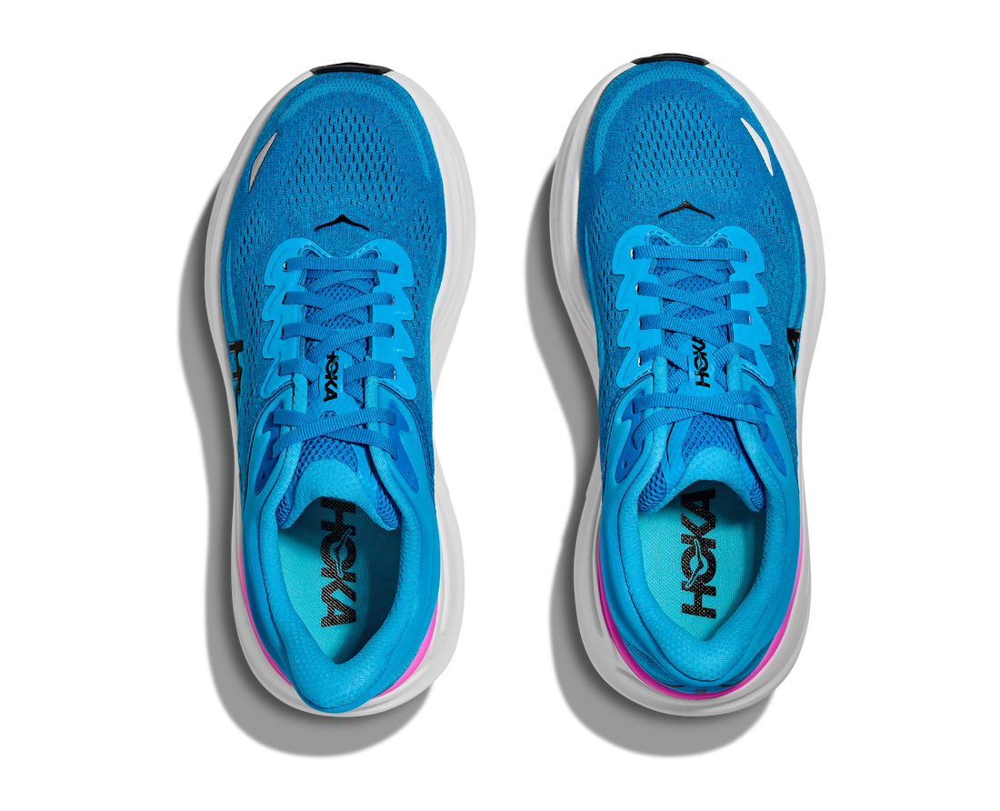 Hoka Bondi 9 Skyward Blue Neon Fuchsia