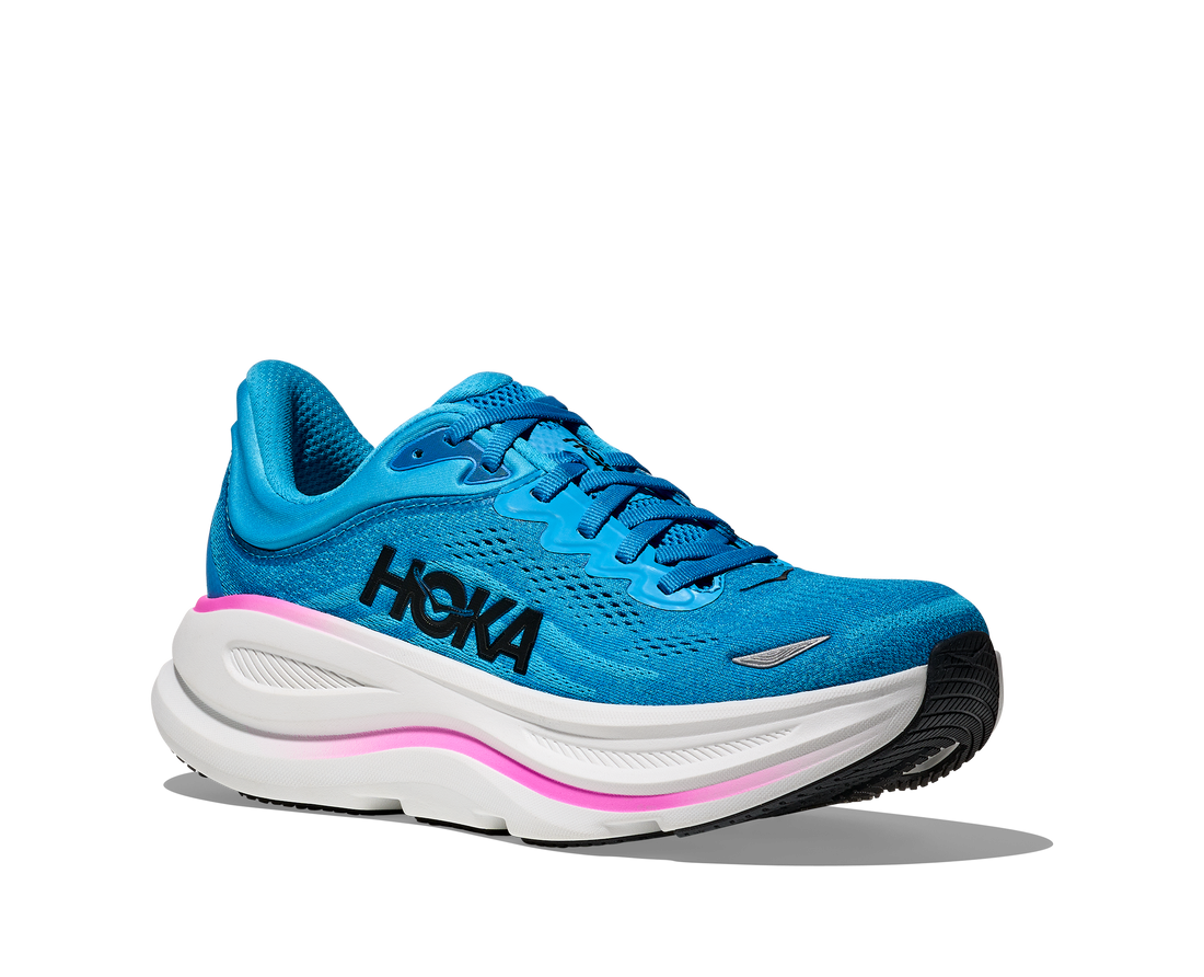 Hoka Bondi 9 Skyward Blue Neon Fuchsia