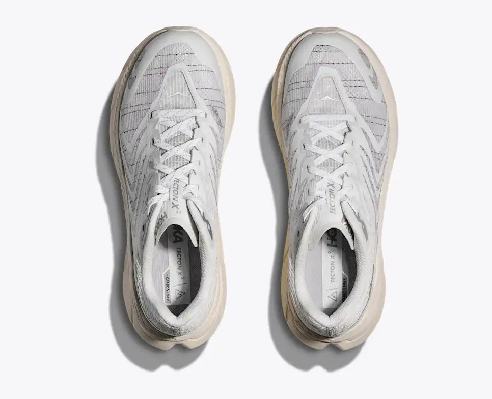 Hoka Tech Tecton X 2 White Cosmic Grey