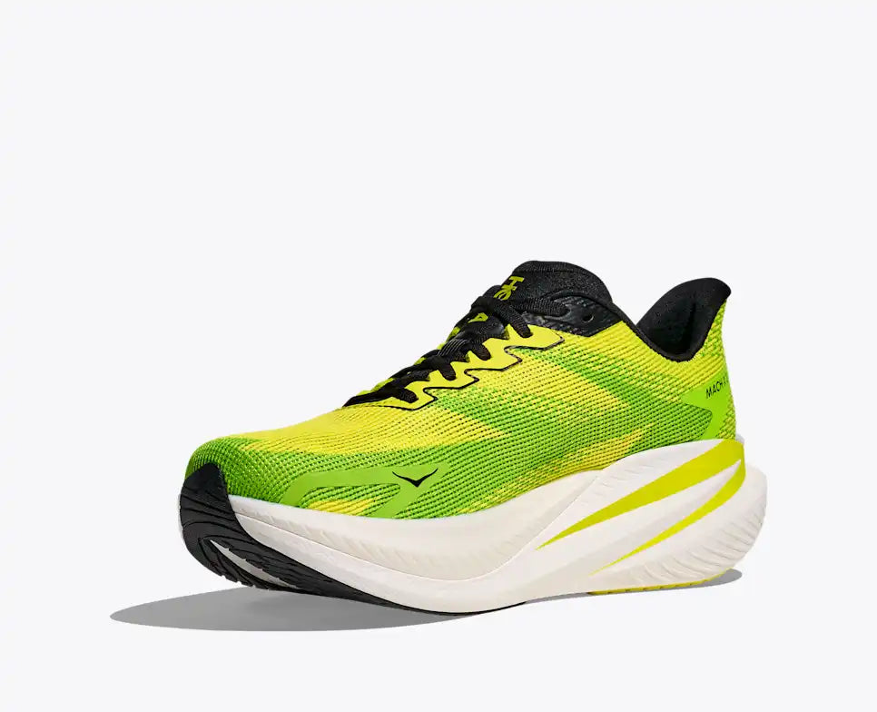 Hoka Mach X 3 White neon hoka Citrus