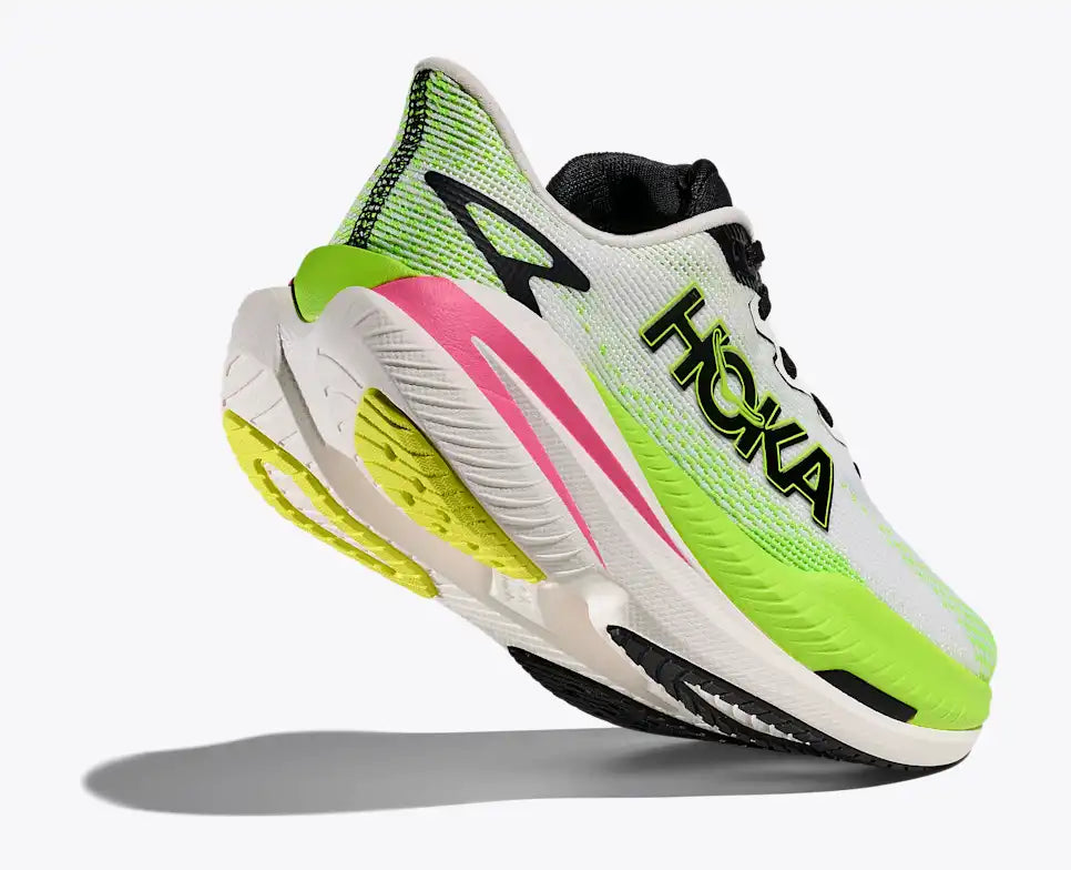 Hoka Mach X 3 White Neon Lime