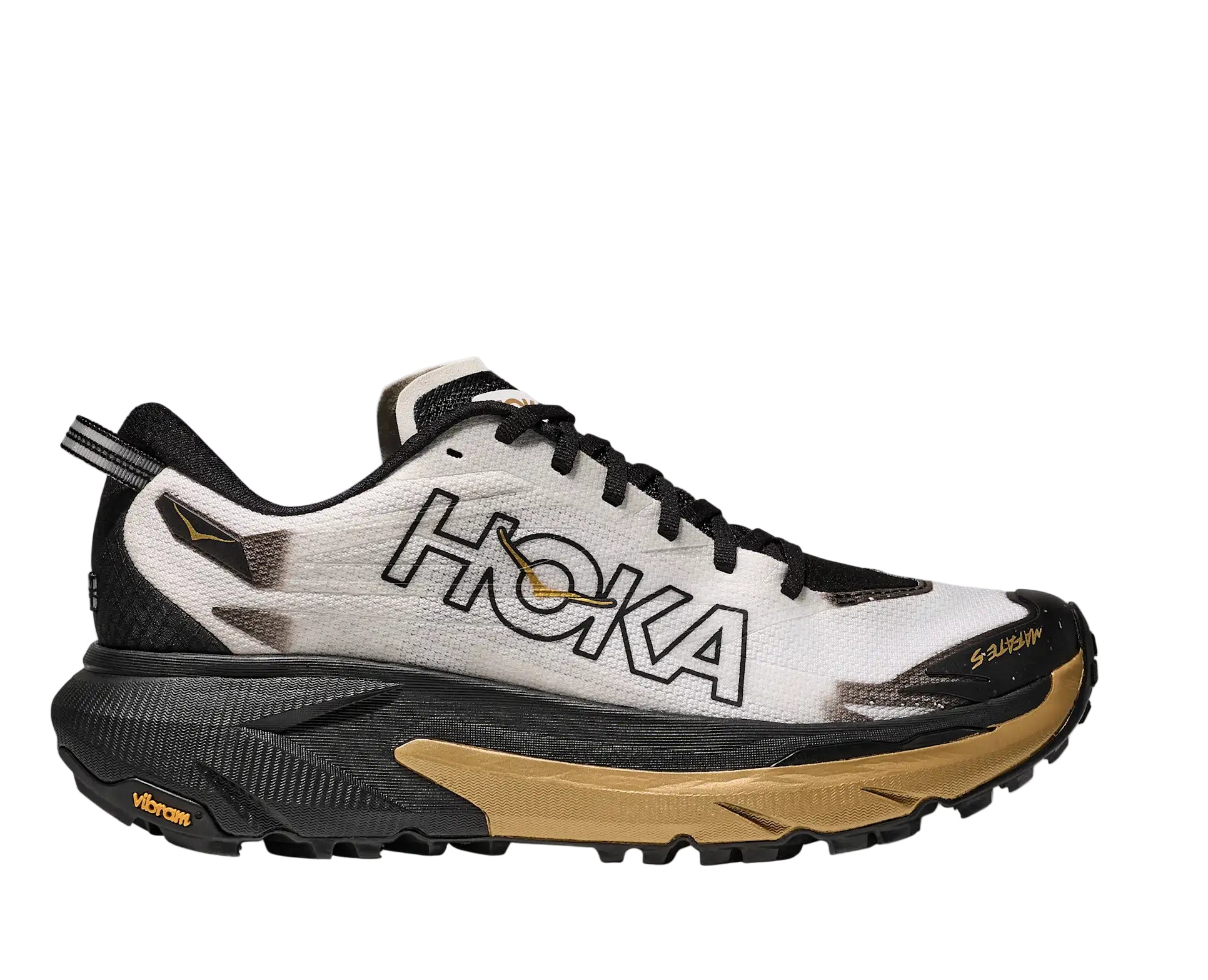 Hoka running shoe on a white background