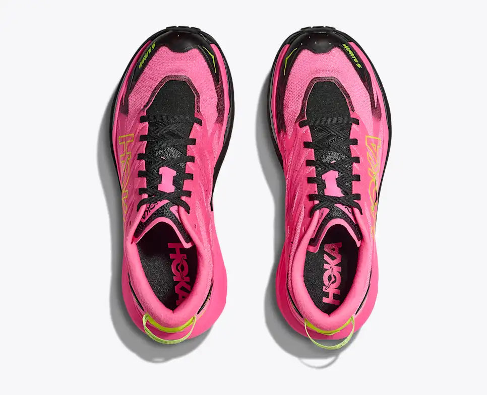 Hoka Mafate 5 Neon Rose Black