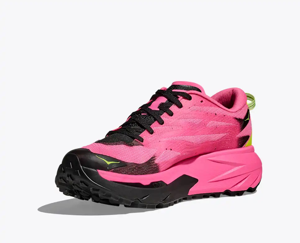 Hoka Mafate 5 Neon Rose Black