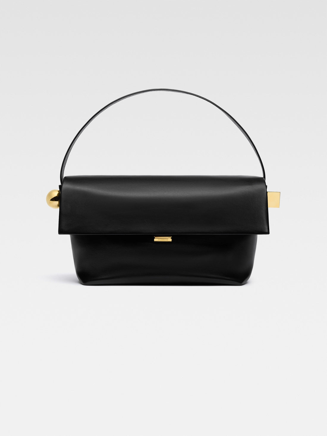Jacquemus The Large Rond CarreLarge Folded Shoulder-Bag Black