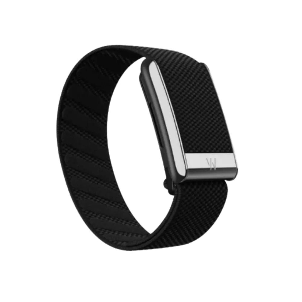 Whoop 5.0 Superknit Luxe Obsidian with Titanium Band (12 Month Peak Subscription Included) One Size