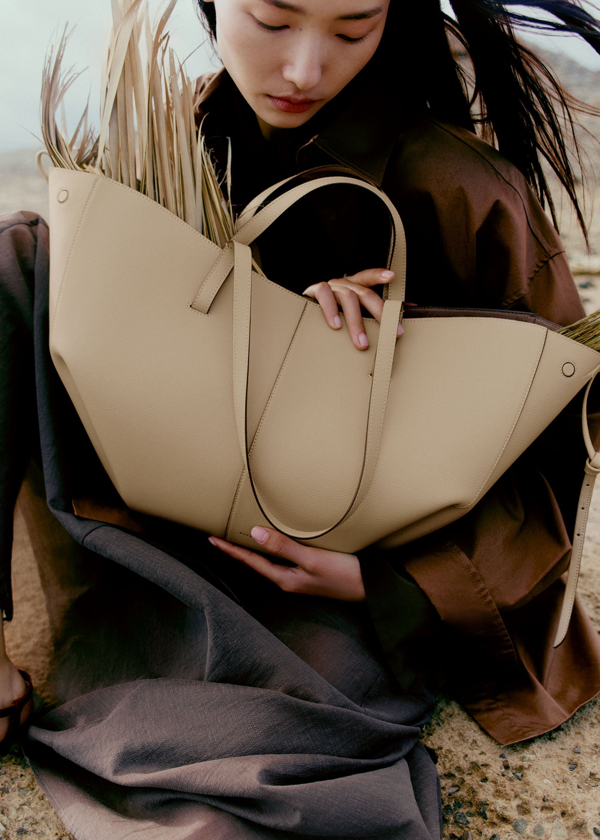 Polene Cyme Textured Sand