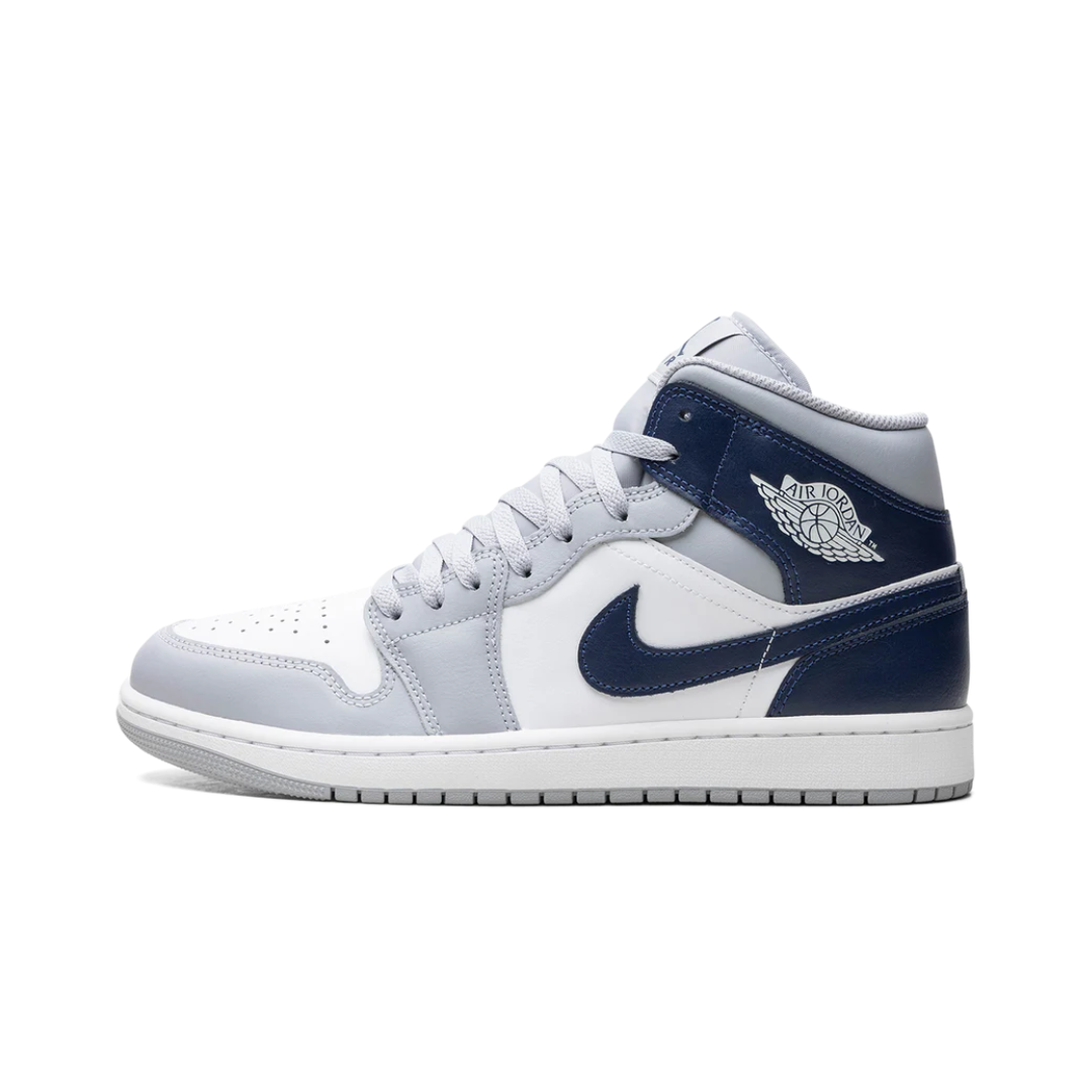 Jordan 1 Mid Wolf Grey Midnight Navy