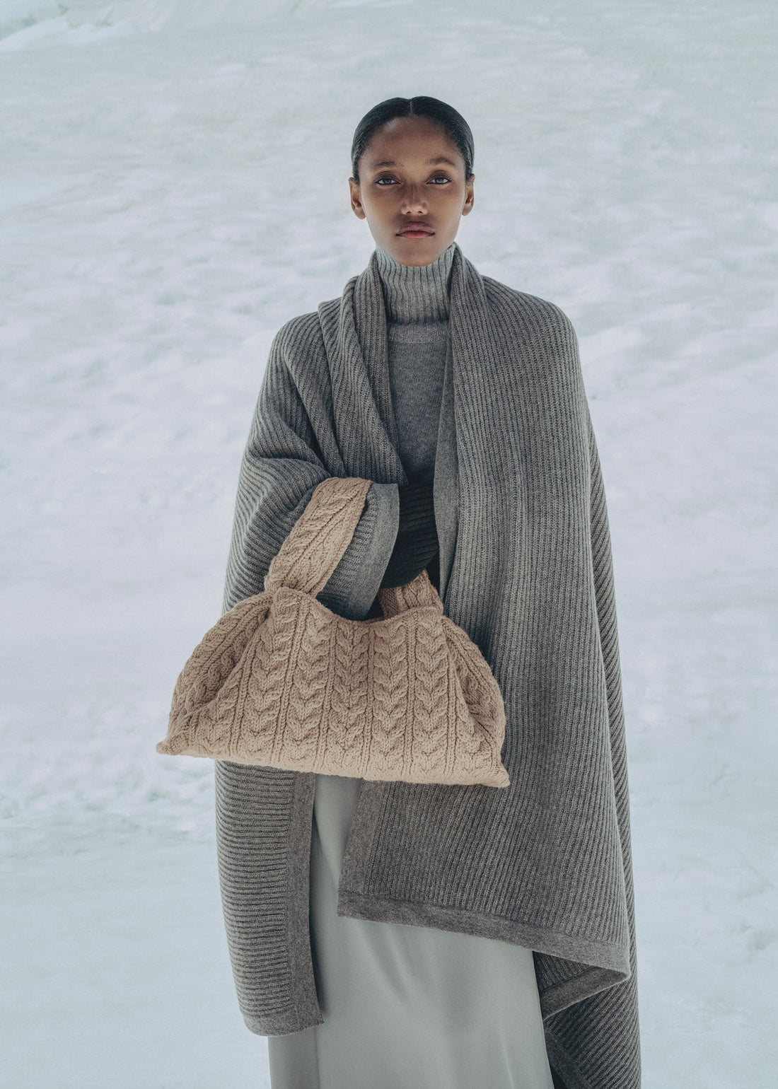 Polene Numero Neuf Large Merino Ecru