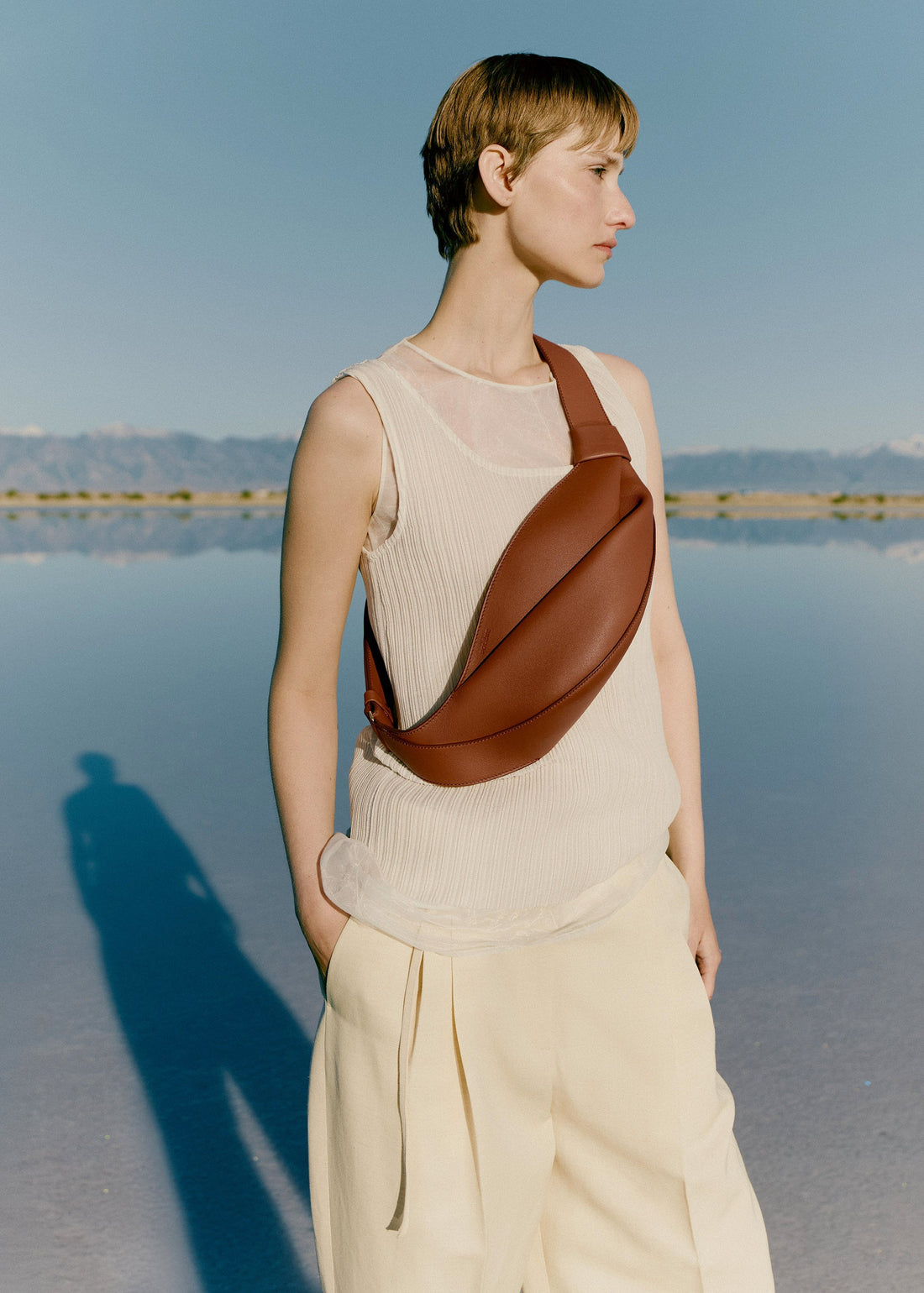 Polene Neyu Smooth Cognac