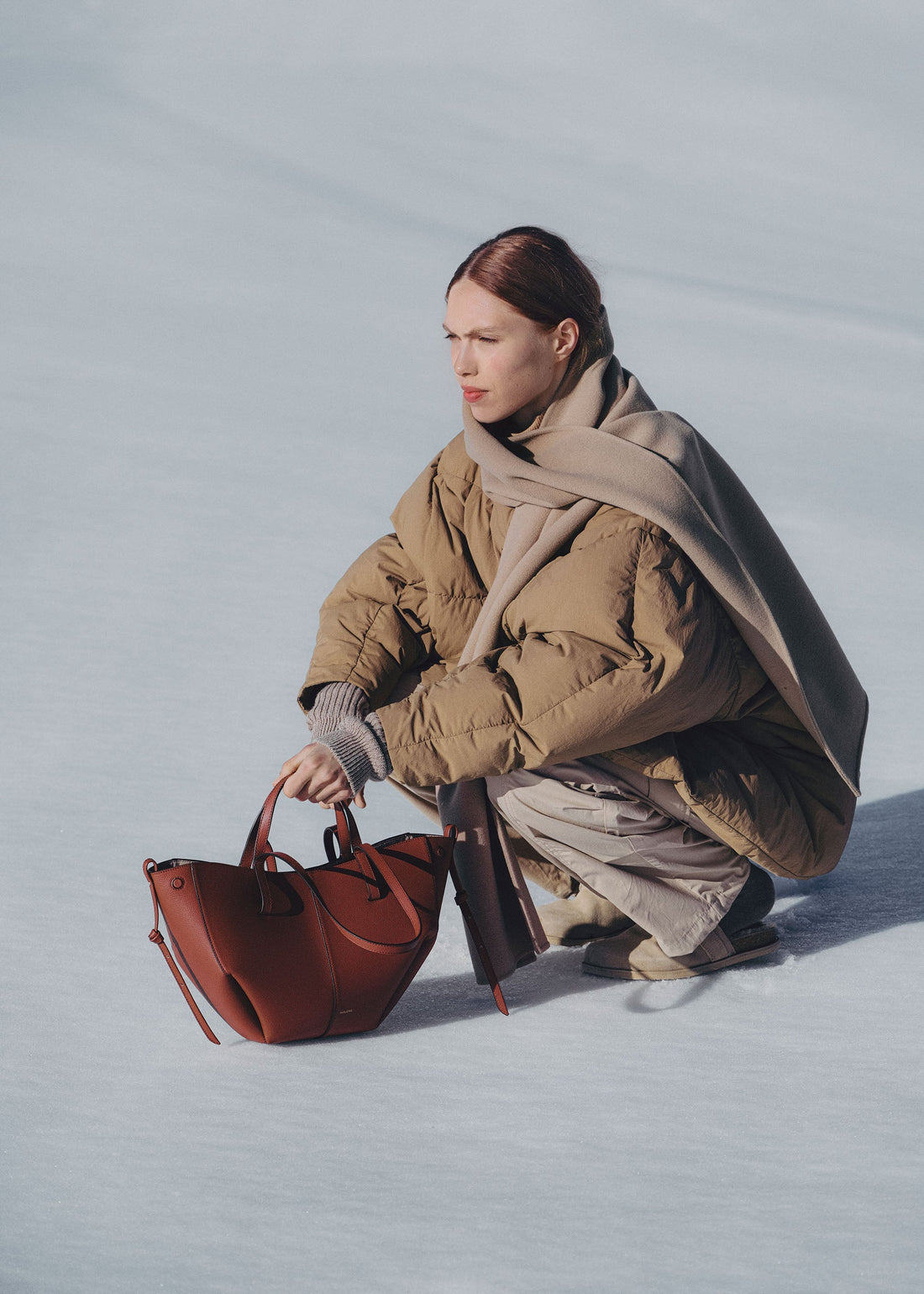 Polene Cyme Mini Textured Red Clay