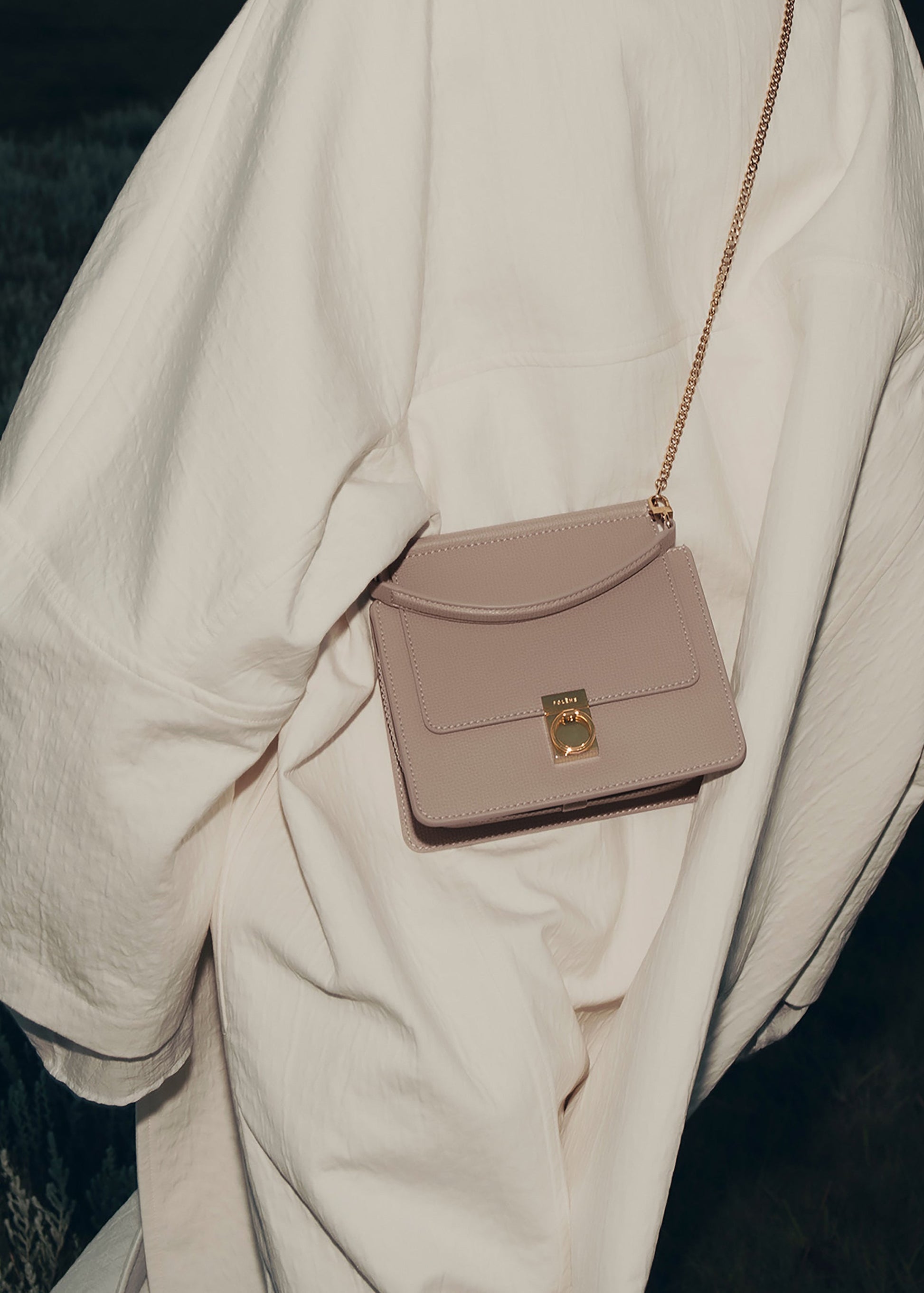 Polene Numero Sept Mini Textured Taupe