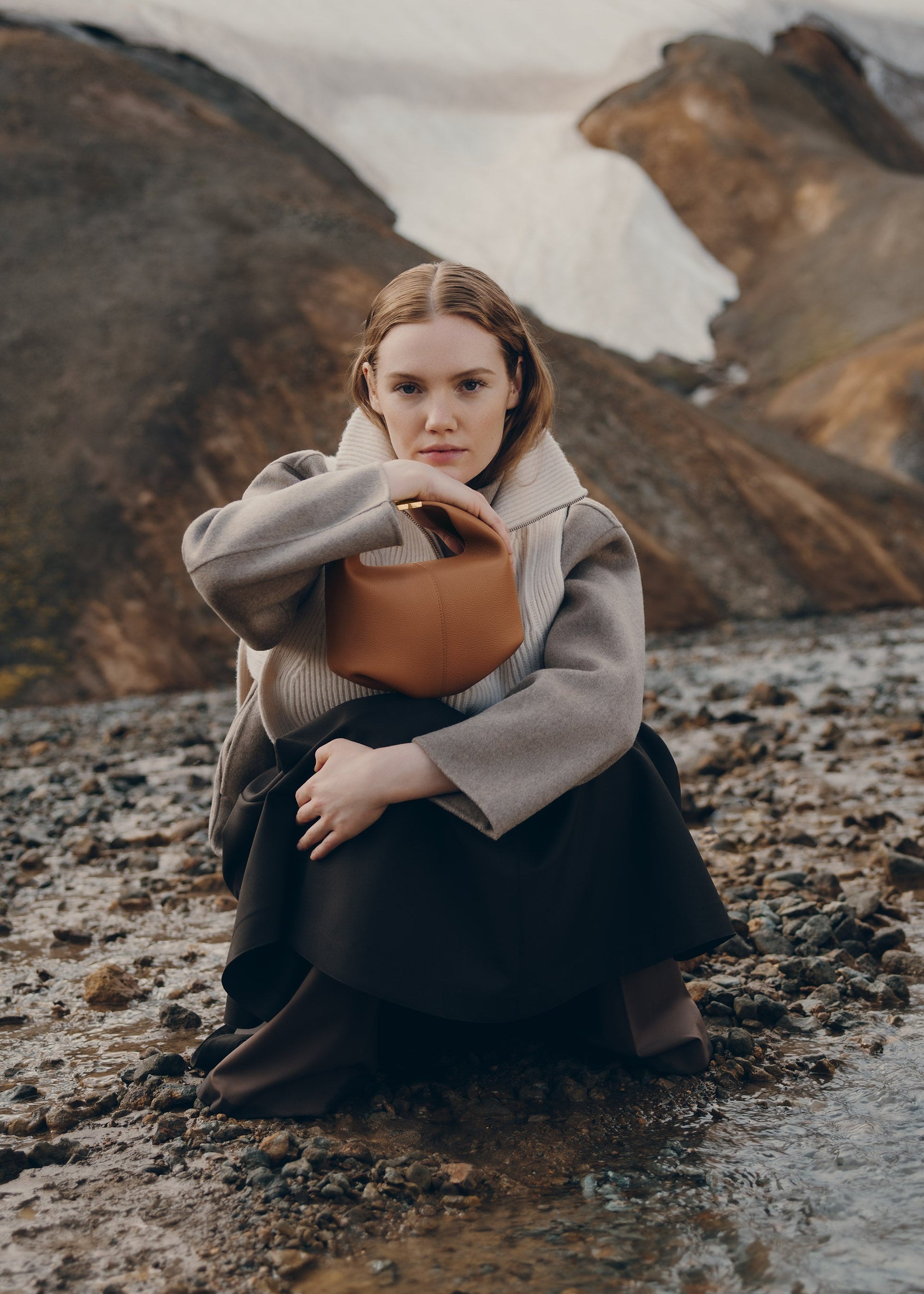 Polene Beri Textured Camel