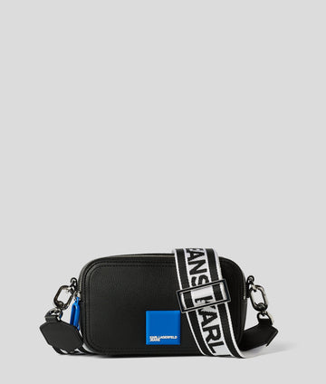 KarlLagerfeld Logo Patch Camera Bag Black