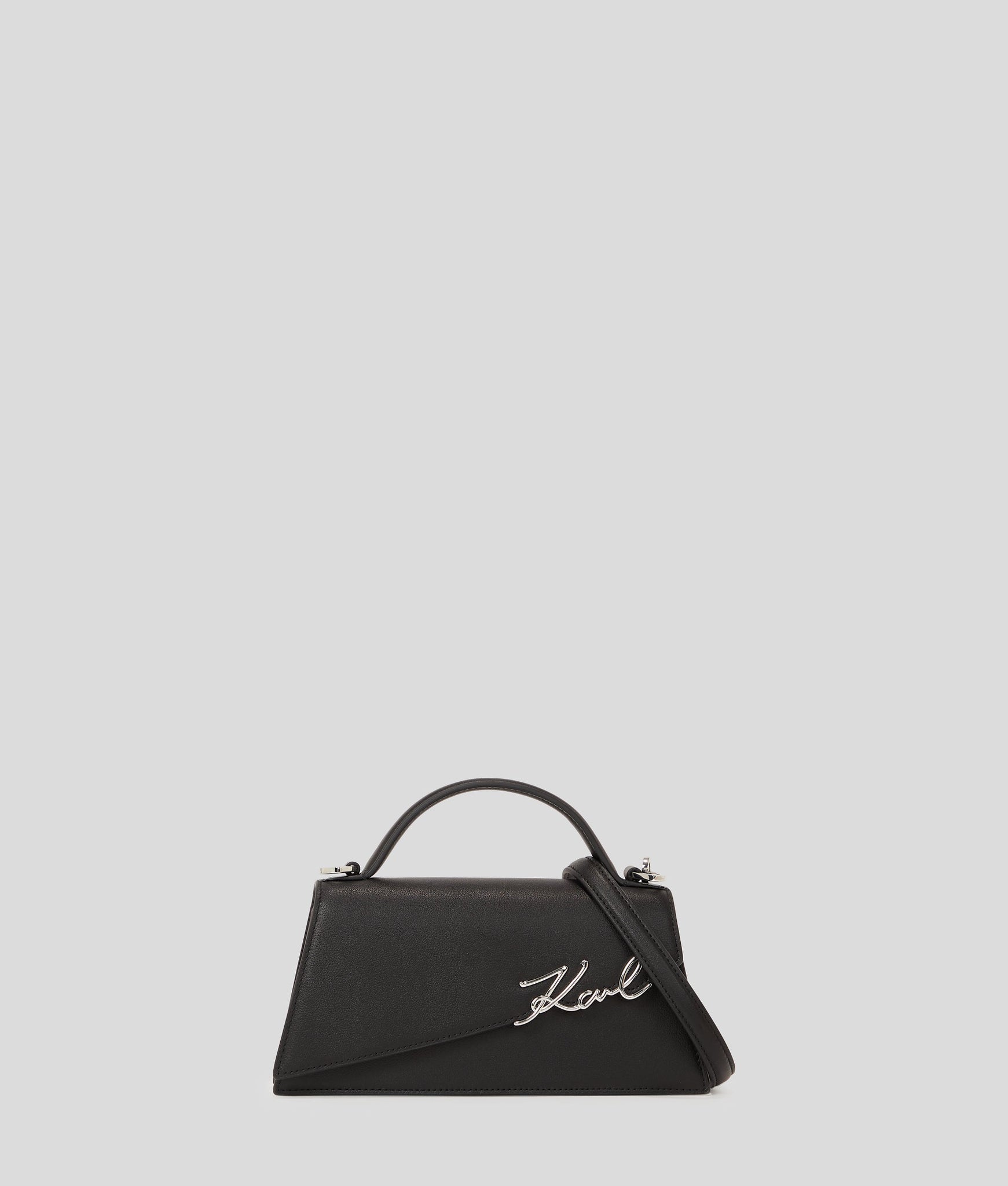 KarlLagerfeld Ksignature Slim Crossbody Bag Black/Nickel